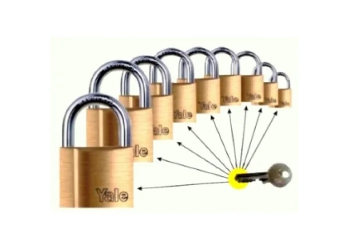 YALE PAS SİSTEM PRİNÇ ASMA KİLİT 30MM