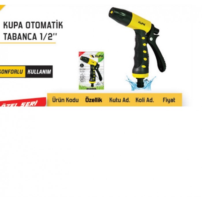 KUP8502 Kupa Otomatik Tabanca 1/2’’