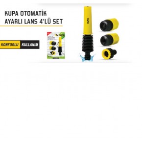 KUP8508 Kupa Otomatik Ayarlı Lans 4 Lü Set