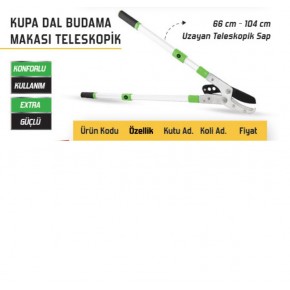 KUP8518 Kupa Dal Budama Makası Teleskopik