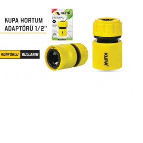 Kupa Hortum Adaptörü Stoplu 1/2 (10 Adet Fiyatıdır.) KUP8503 