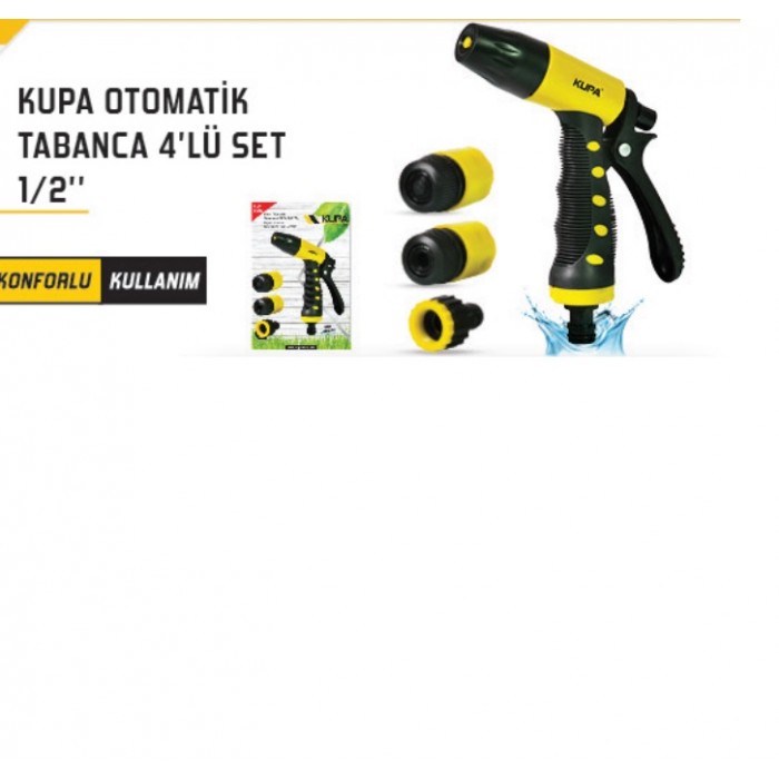 Kupa Otomatik Tabanca 4’Lü Set 1/2’’ KUP8500