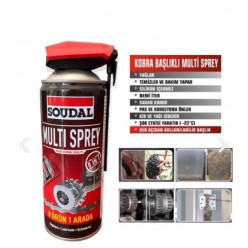 Soudal Multi Sprey 400 Ml Pas Sökücü Çok Amaçlı Yağlayıcı