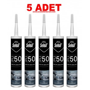 Selsil PU 50 Pro Otomastik Yapıştırıcı  280 ml (5 Adet)