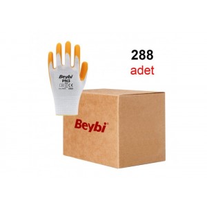 Beybi Pn3 Sarı Nitril Eldiven (Koli)