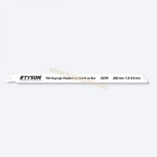 Tyson tilki kuyruğu paslanmaz kemik ve buz kesme s1211k 300mm 1,8-2,6mm( 5 adet )