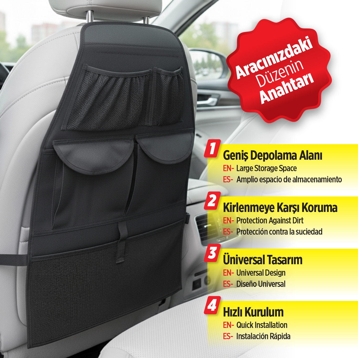 Automix premium koltuk arkasi organizer