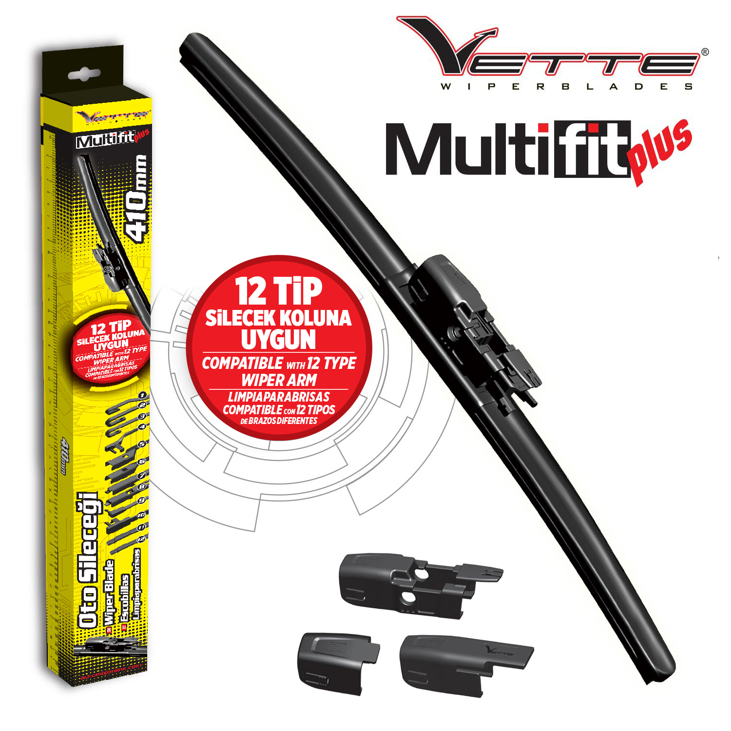 Vette plus multifit silecek 410 mm