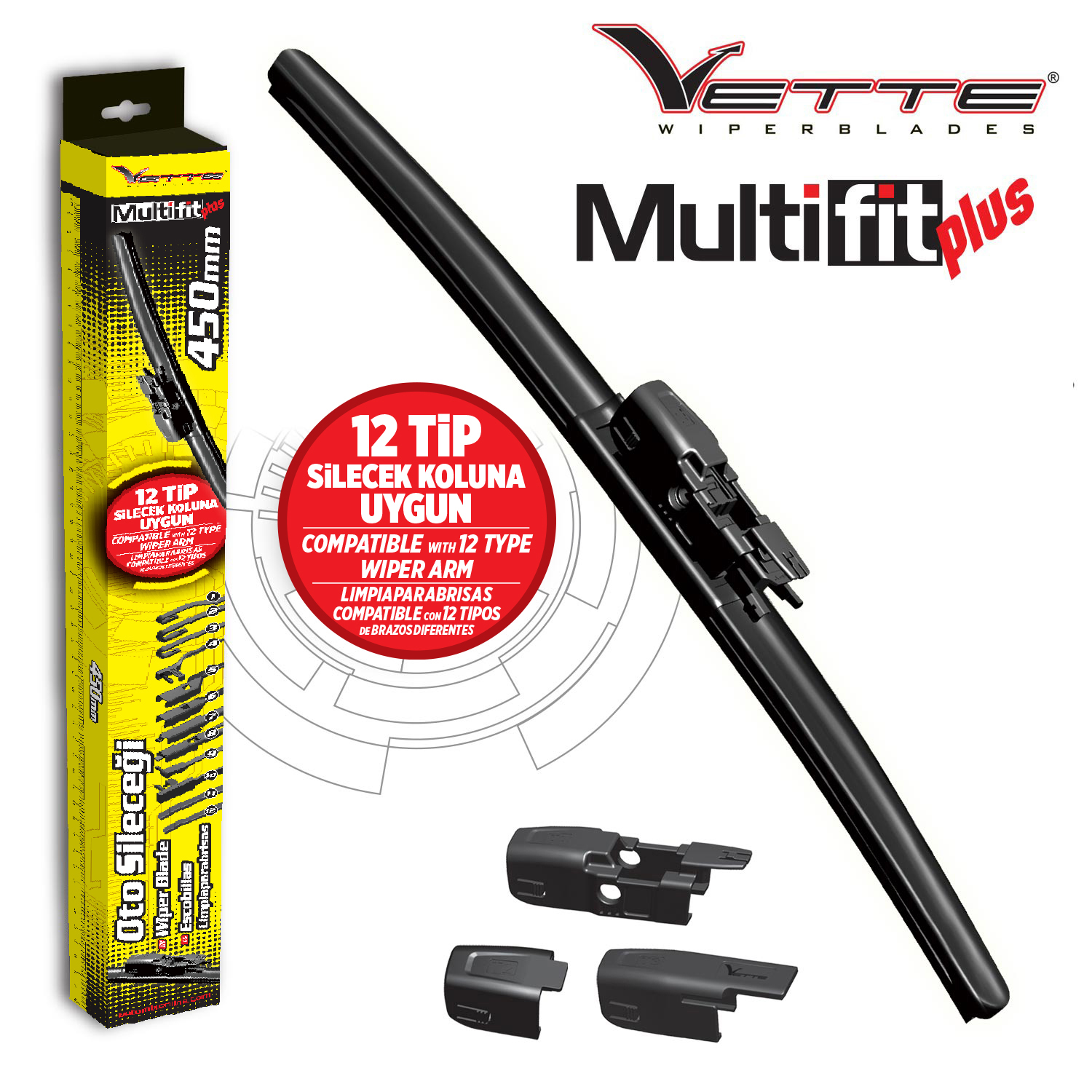 Vette plus multifit silecek 450 mm