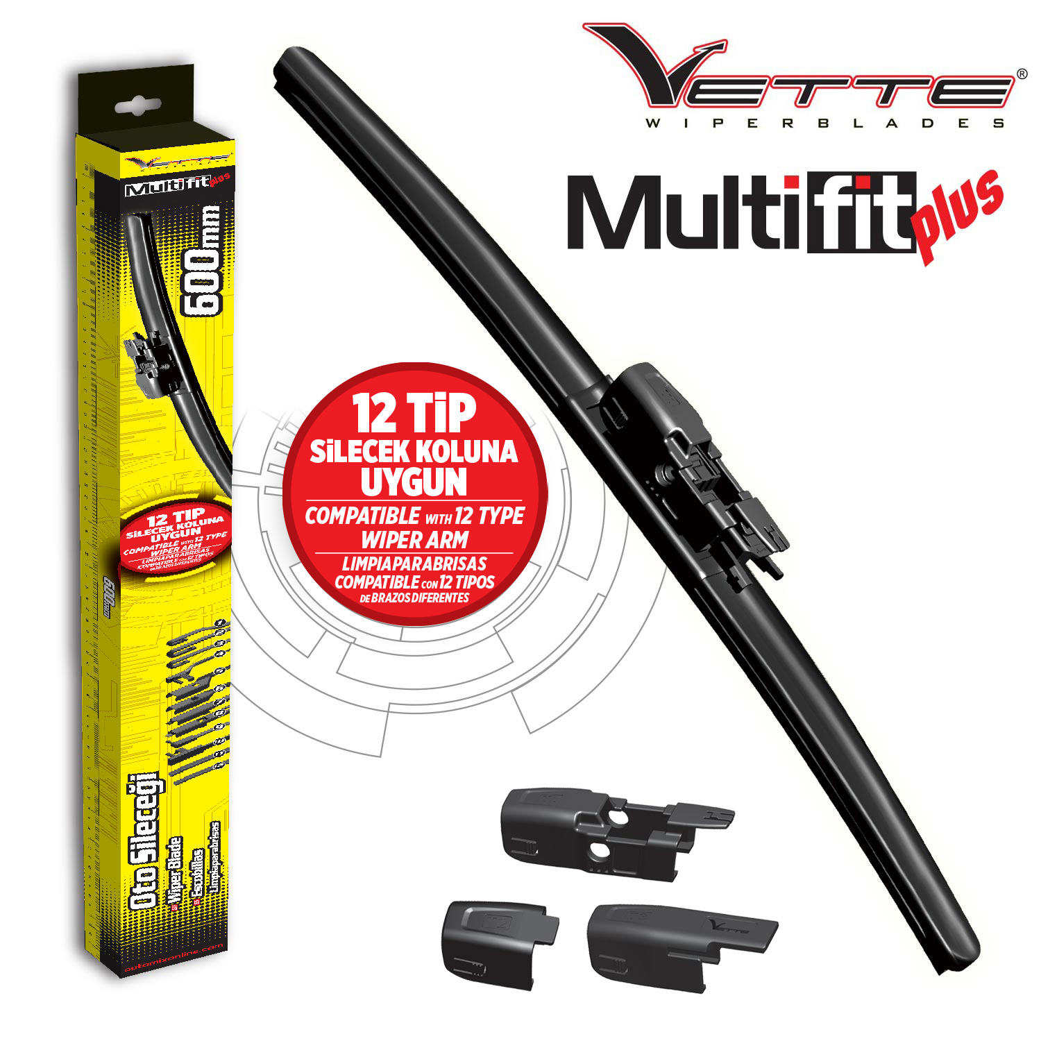Vette plus multifit silecek 600mm