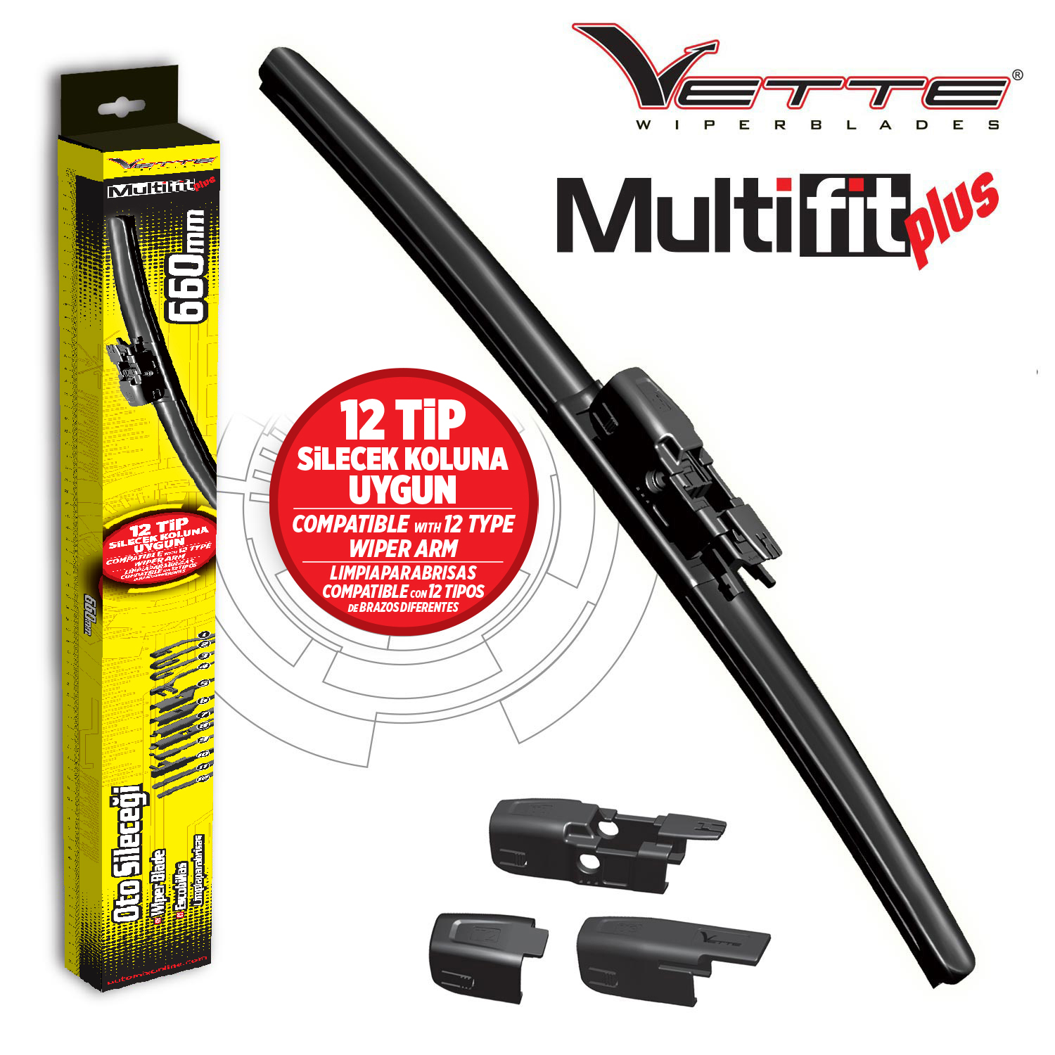 Vette plus multifit silecek 660mm