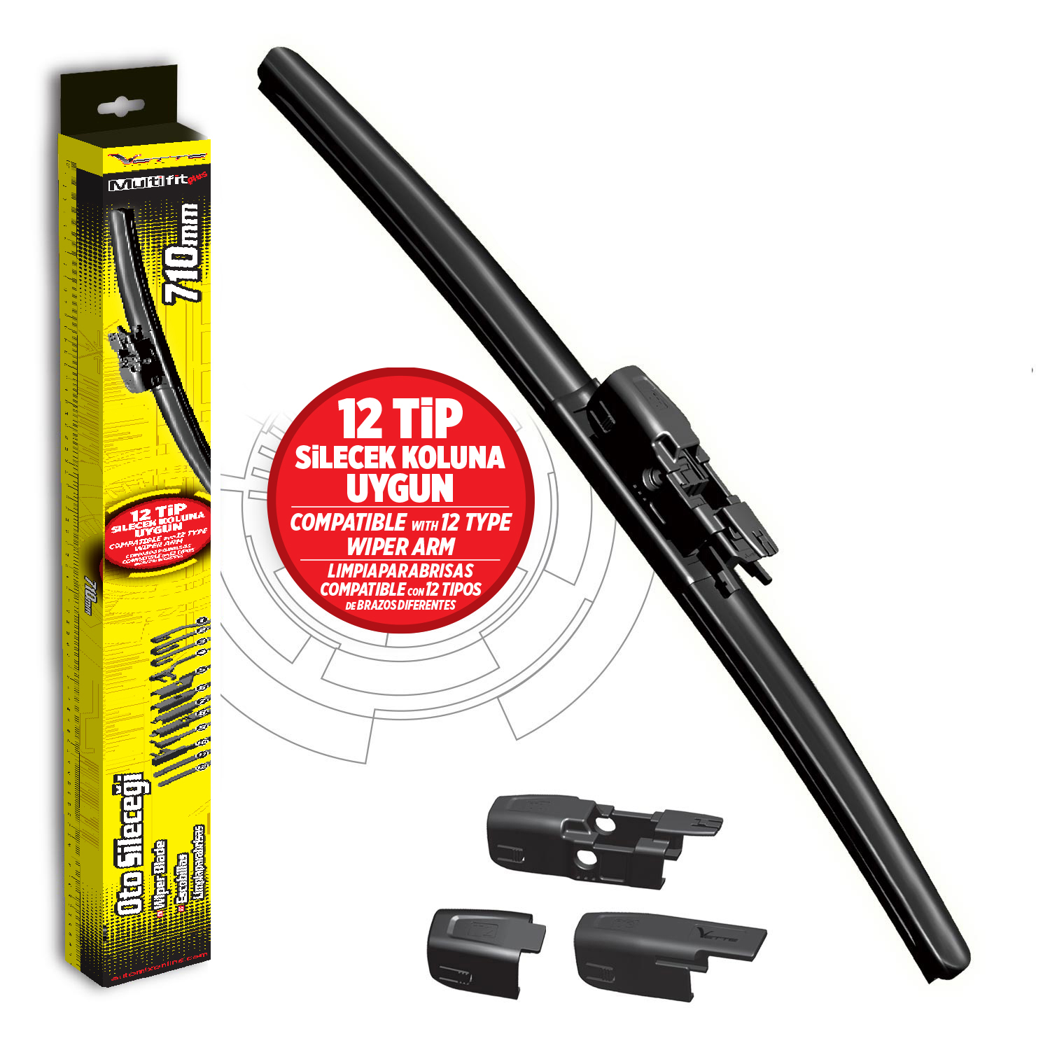 Vette plus multifit silecek710 mm