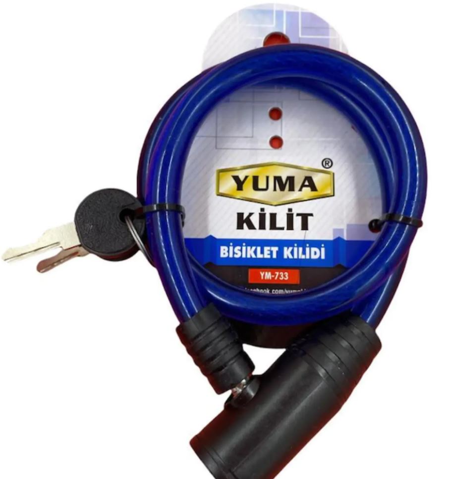 Yuma Bisiklet Kilidi 12mm x 150cm