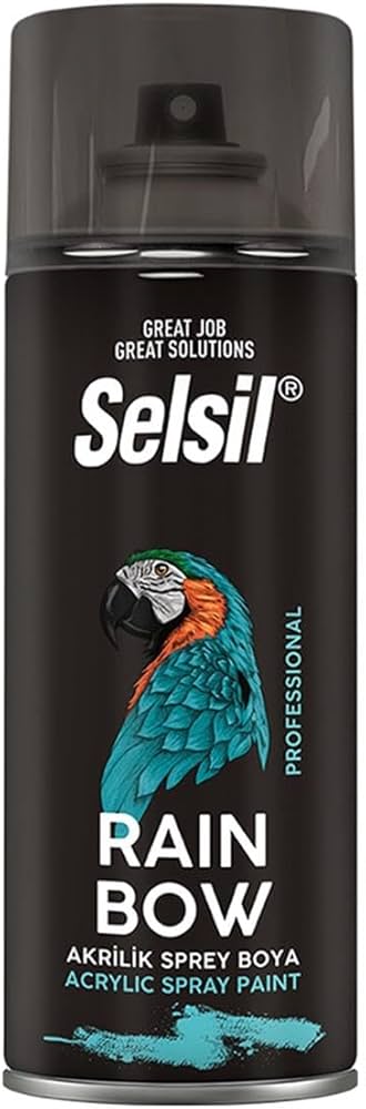 Selsil Rainbow Akrilik Sprey Boya 400 Ml Kırmızı TAB451 (RAL 7016)
