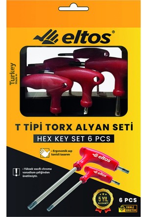 TTAS 006 T Alyan Seti - Torx 6’lı
